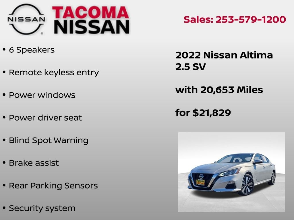 2022 Nissan Altima 2.5 SV