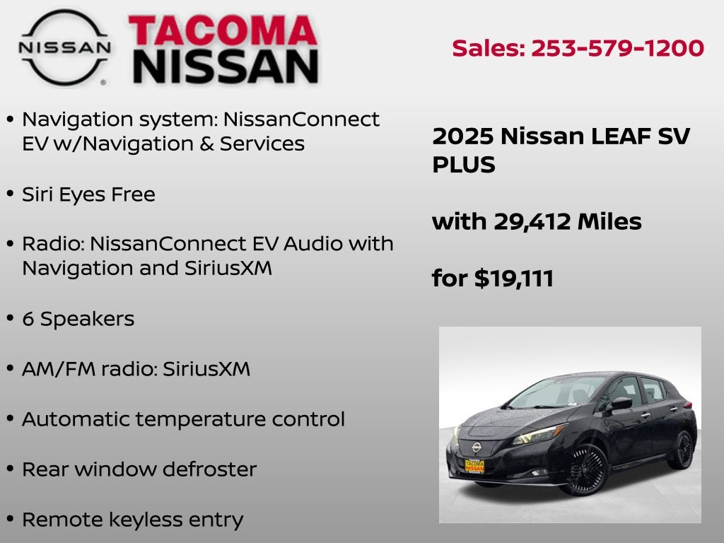 2025 Nissan Leaf SV Plus