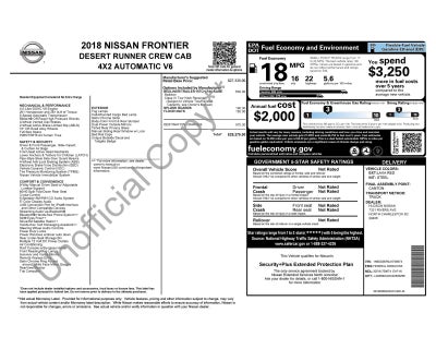 2018 Nissan Frontier Desert Runner