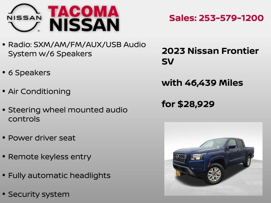 2023 Nissan Frontier SV