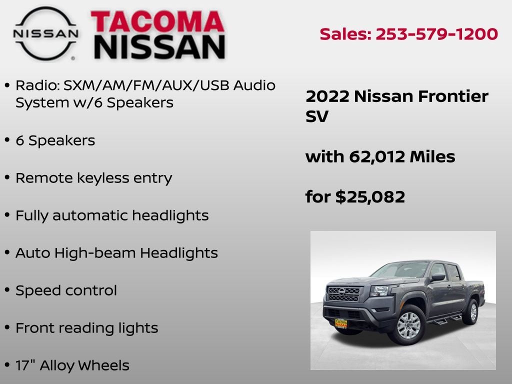 2022 Nissan Frontier SV