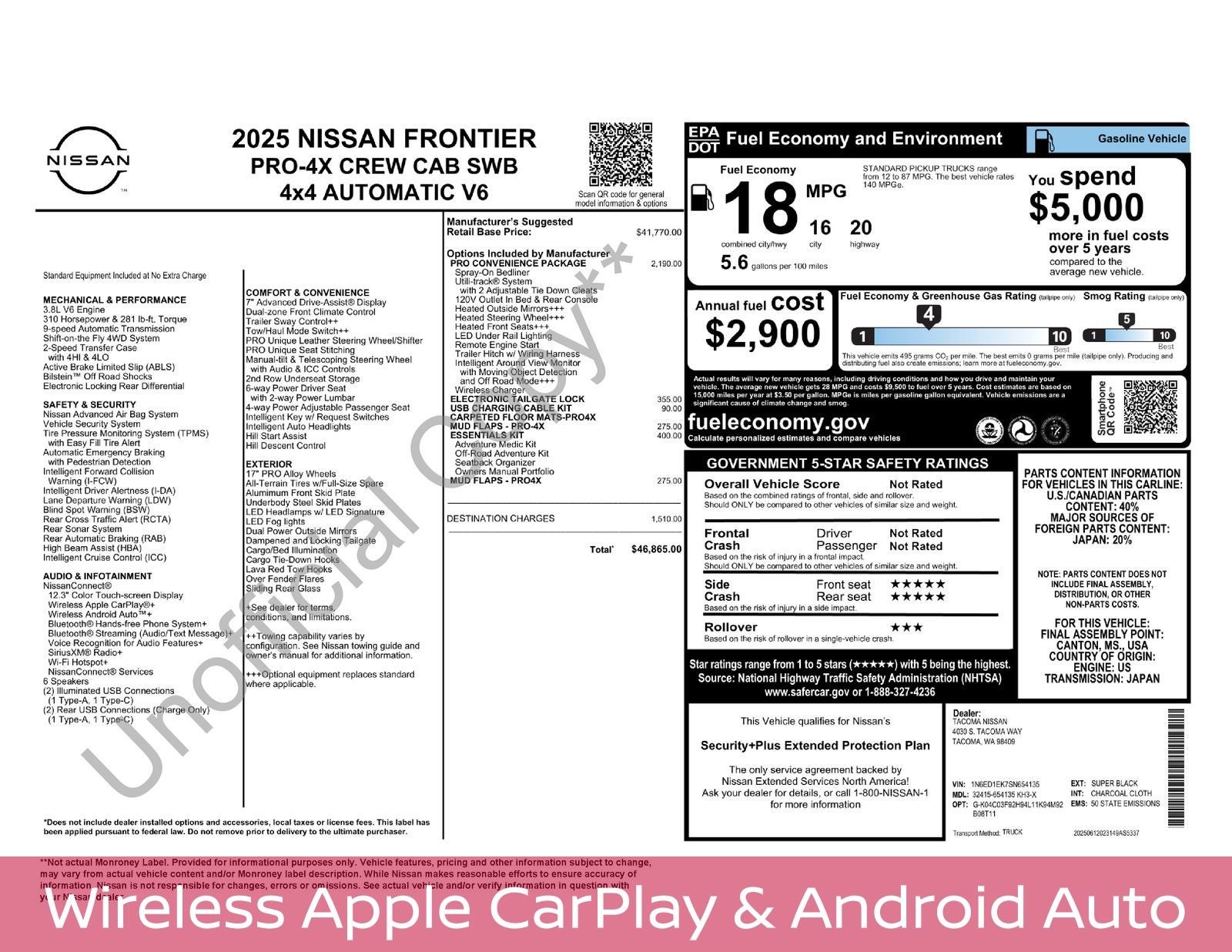 2025 Nissan Frontier PRO-4X