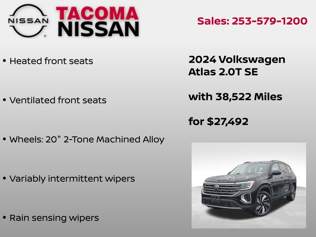 2024 Volkswagen Atlas 2.0T SE w/Technology