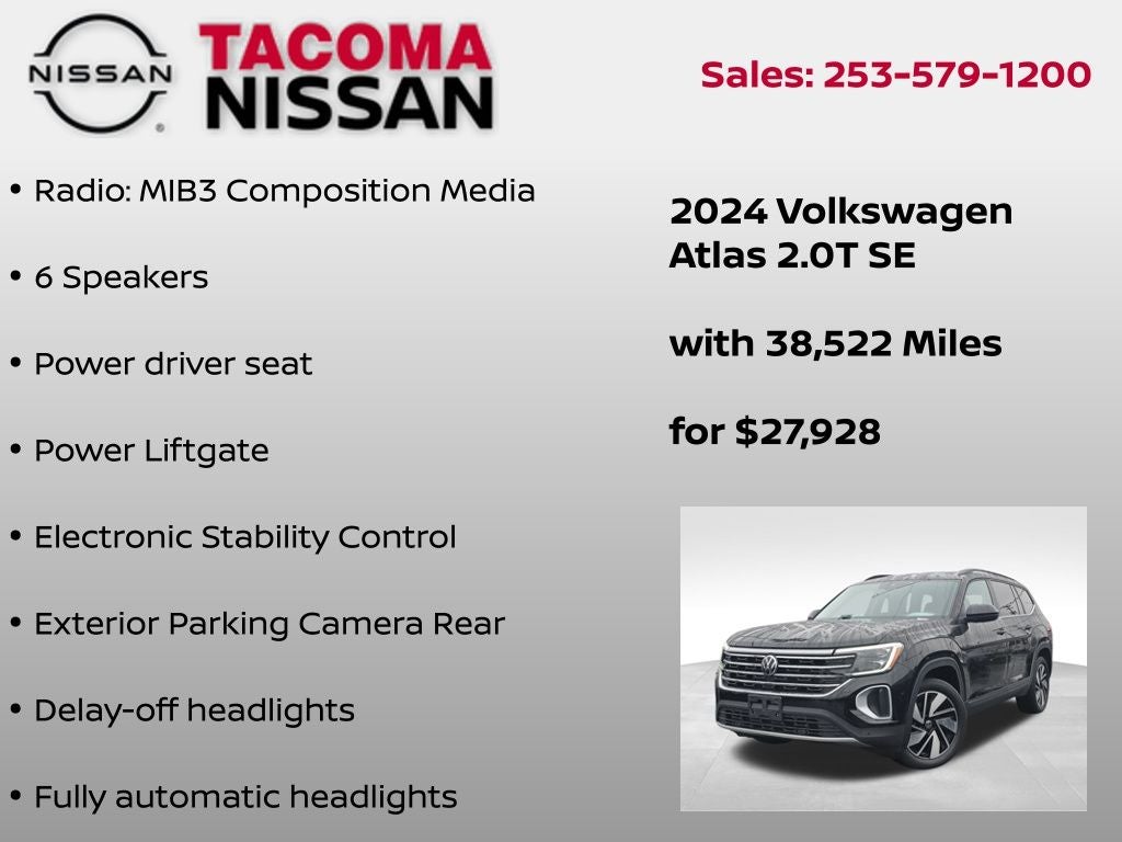 2024 Volkswagen Atlas 2.0T SE w/Technology