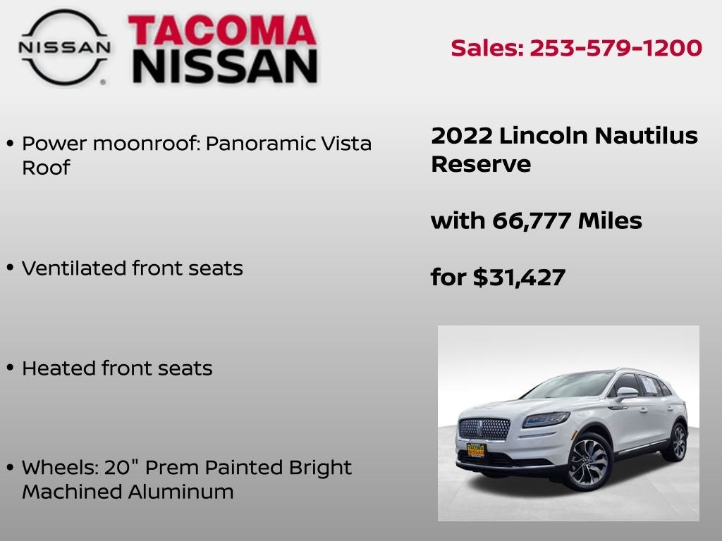 2022 Lincoln Nautilus Reserve