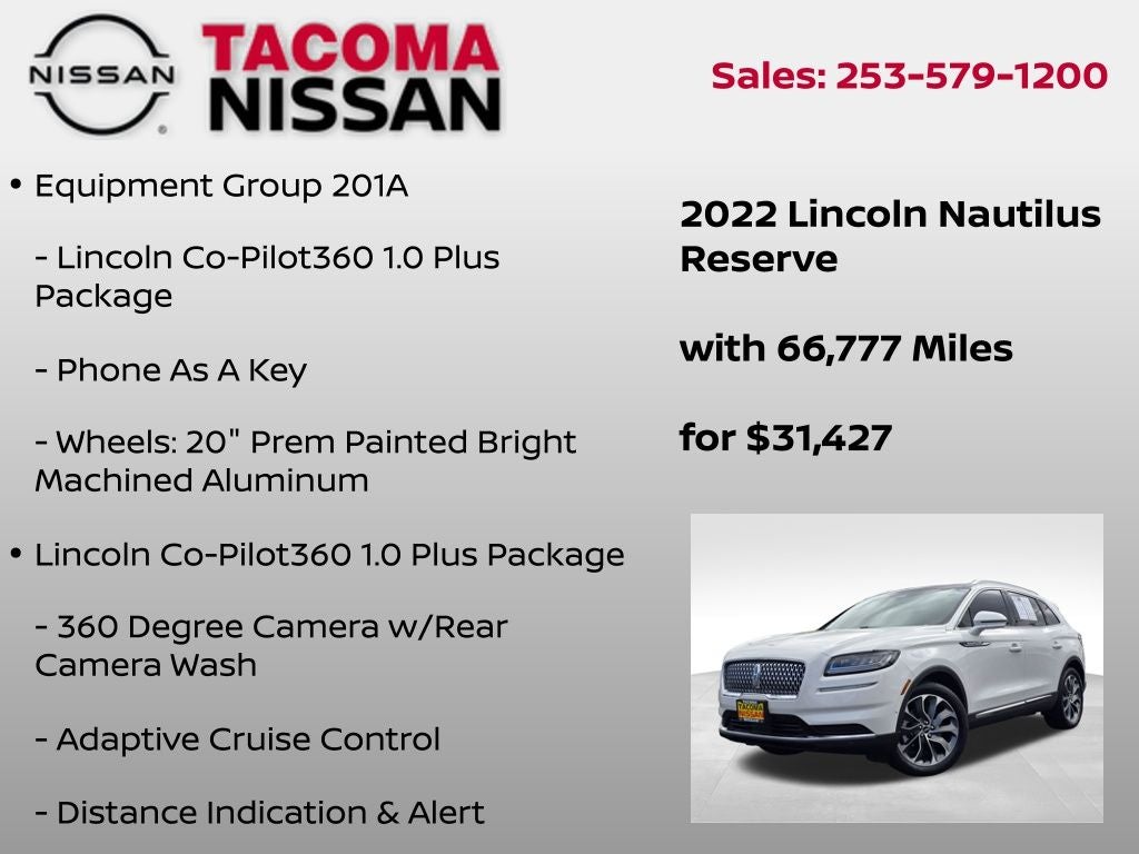 2022 Lincoln Nautilus Reserve