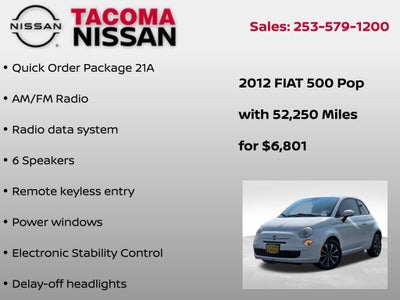 2012 FIAT 500 Pop