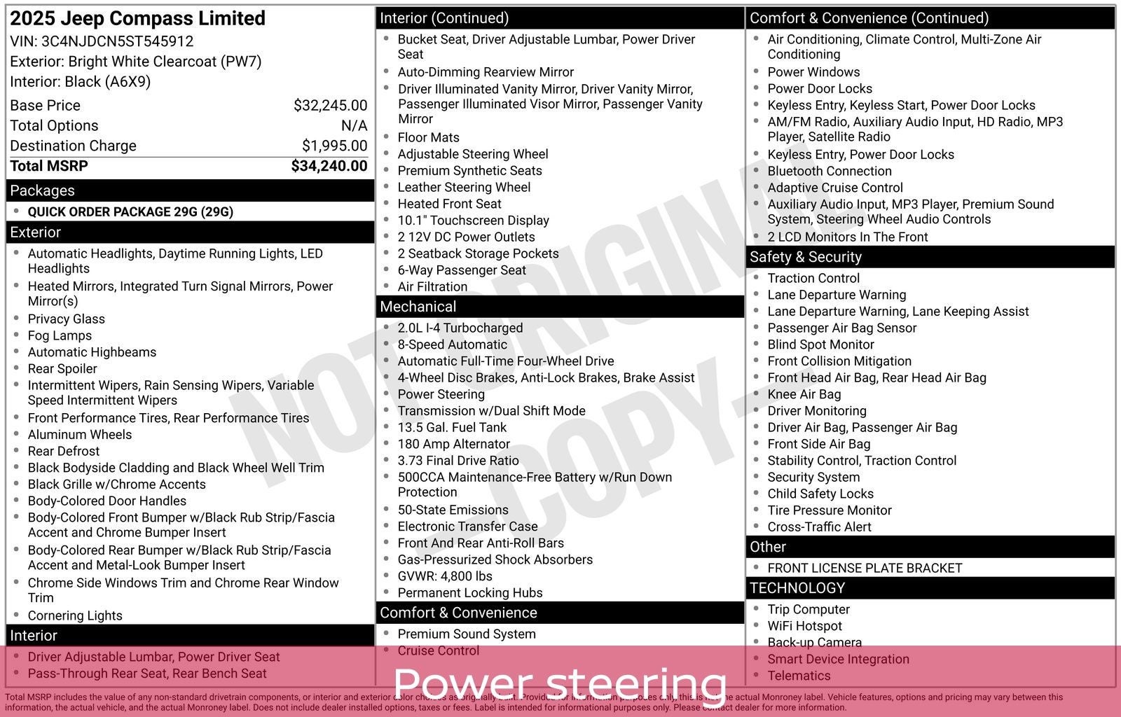 2025 Jeep Compass Limited