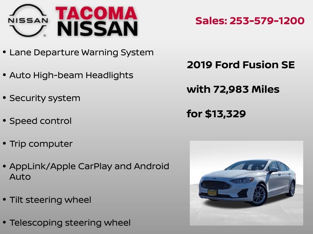 2019 Ford Fusion SE