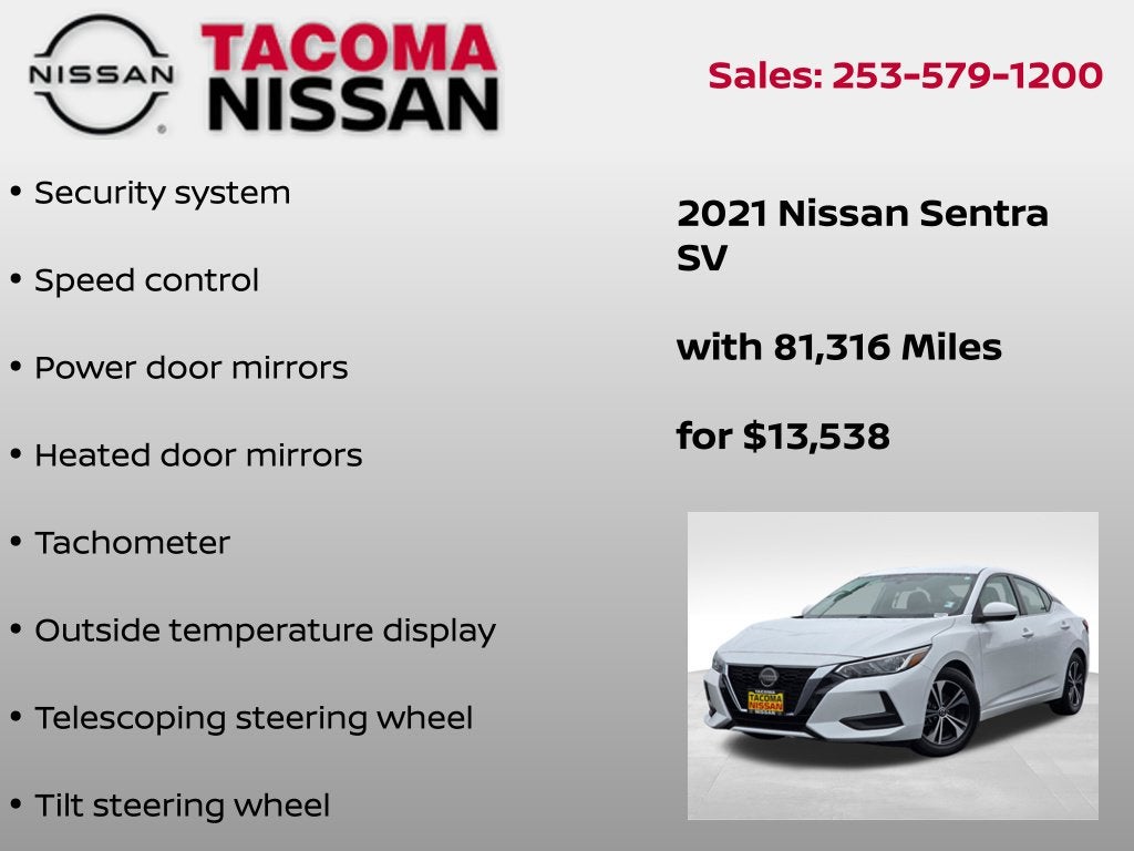 2021 Nissan Sentra SV