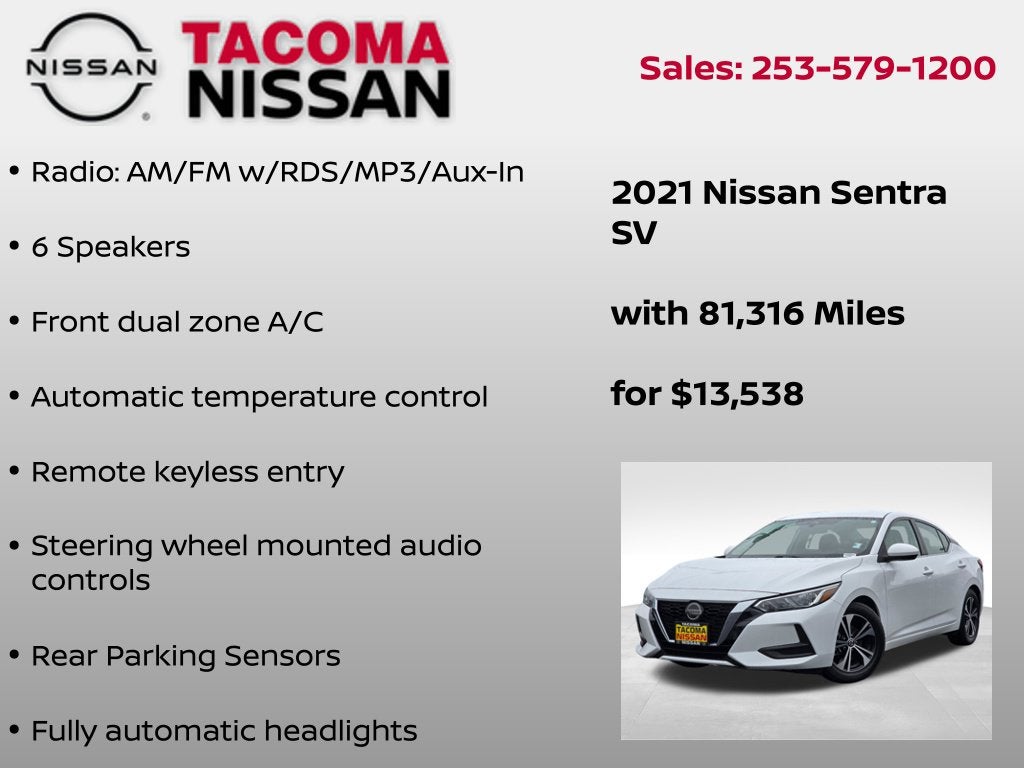 2021 Nissan Sentra SV