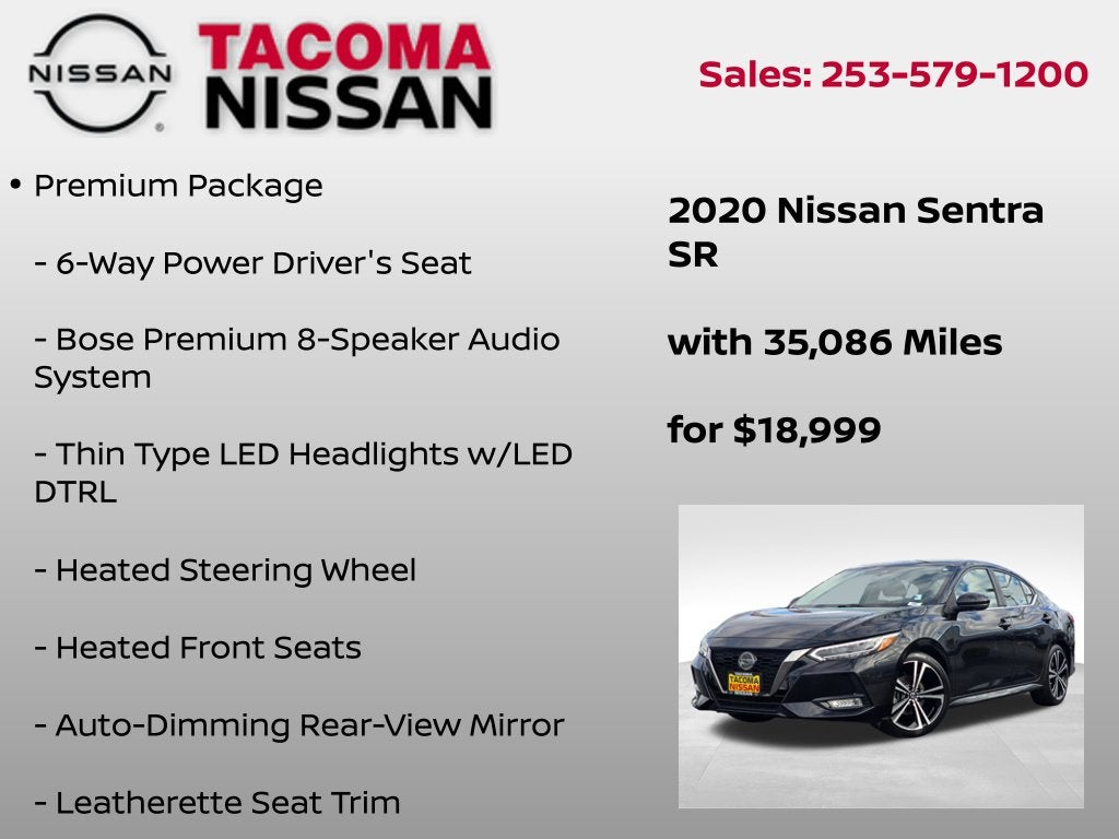 2020 Nissan Sentra SR