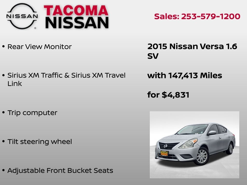 2015 Nissan Versa 1.6 SV