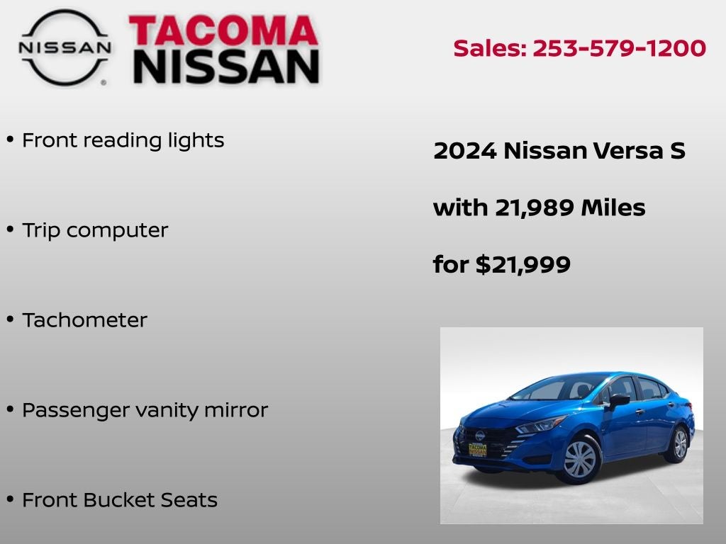 2024 Nissan Versa 1.6 S