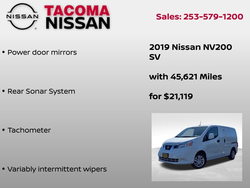 2019 Nissan NV200 SV