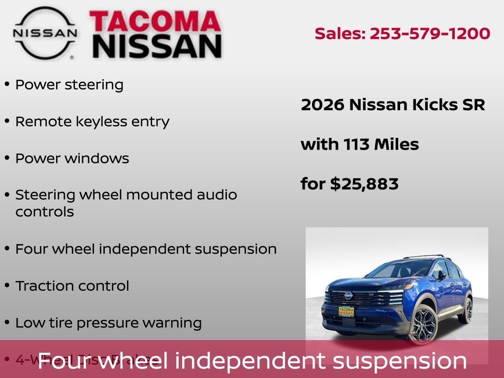 2026 Nissan Kicks SR