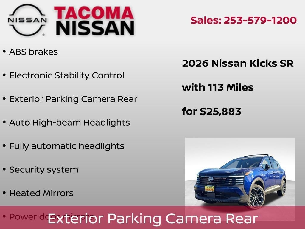 2026 Nissan Kicks SR