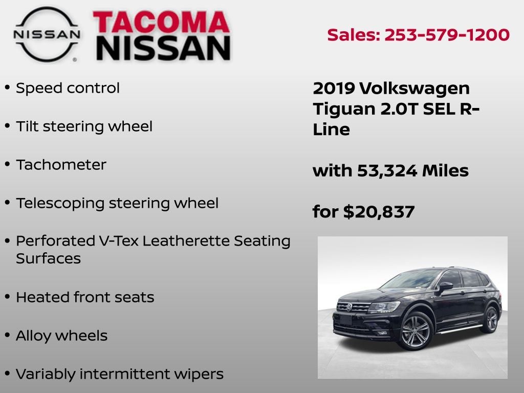2019 Volkswagen Tiguan 2.0T SEL R-Line 4Motion
