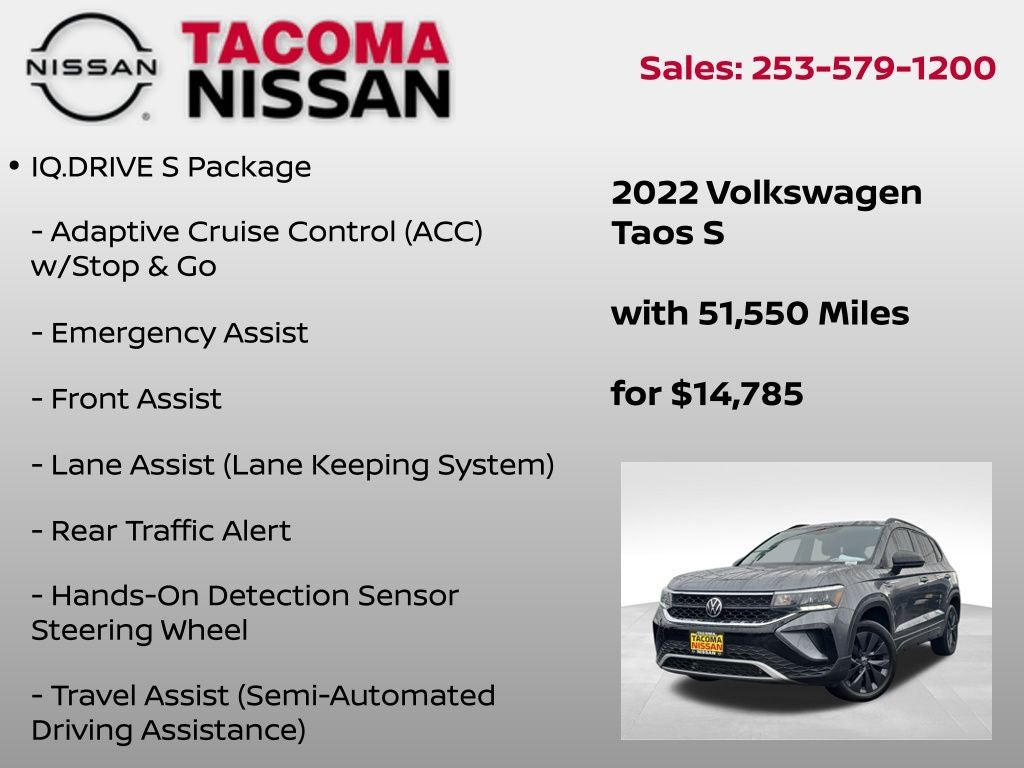 2022 Volkswagen Taos 1.5T S