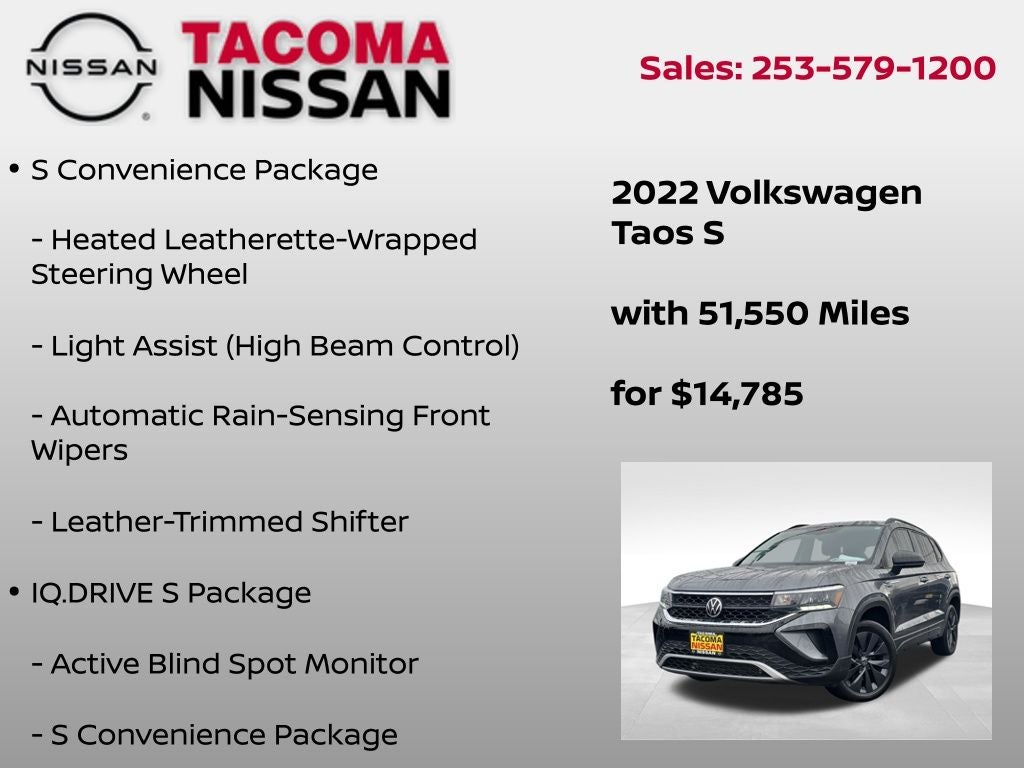 2022 Volkswagen Taos 1.5T S