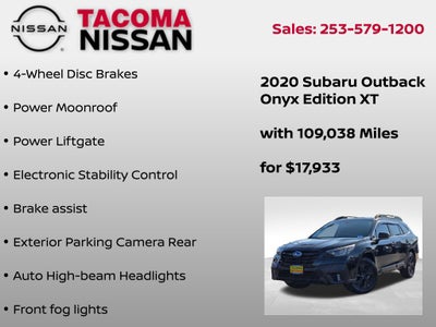 2020 Subaru Outback Onyx Edition XT