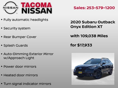 2020 Subaru Outback Onyx Edition XT
