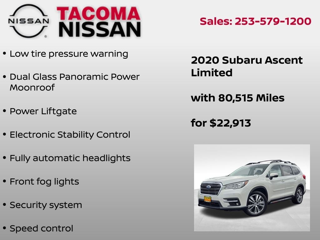 2020 Subaru Ascent Limited