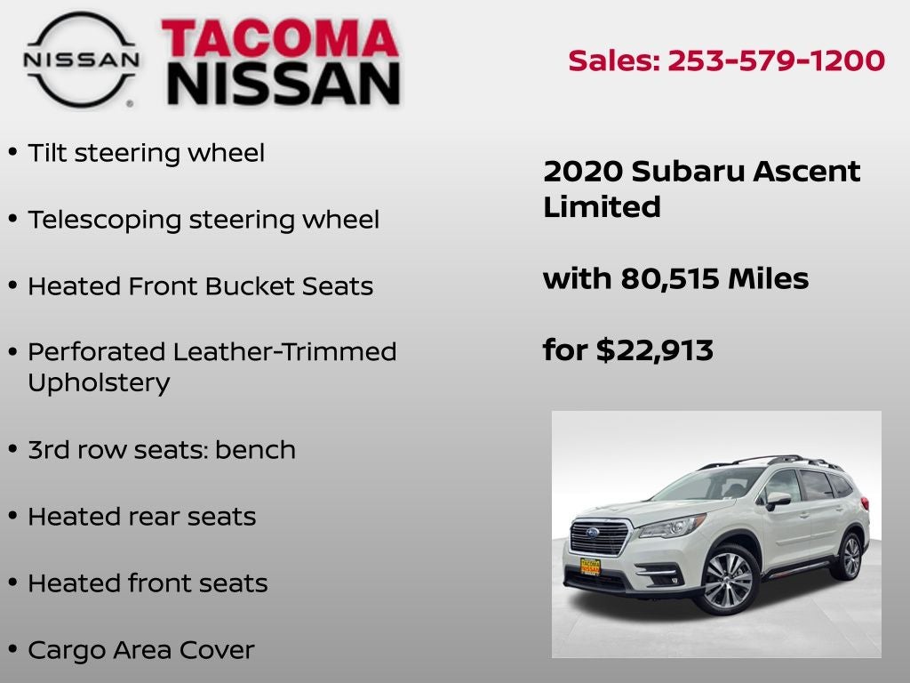 2020 Subaru Ascent Limited