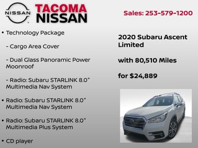2020 Subaru Ascent Limited
