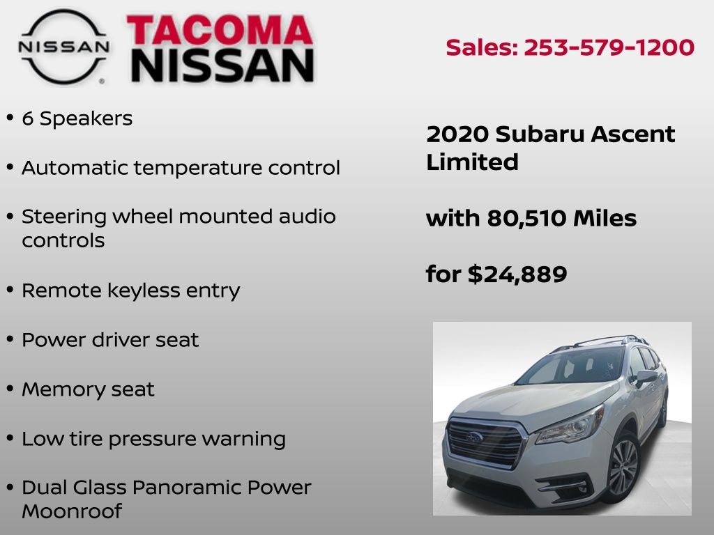 2020 Subaru Ascent Limited