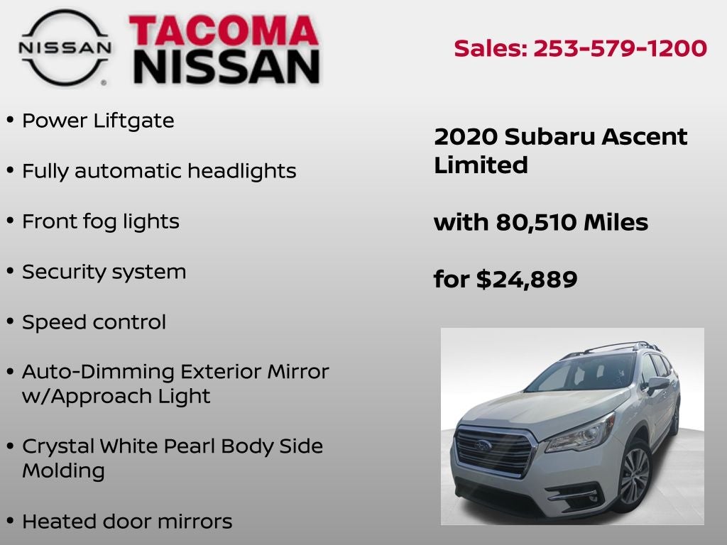 2020 Subaru Ascent Limited