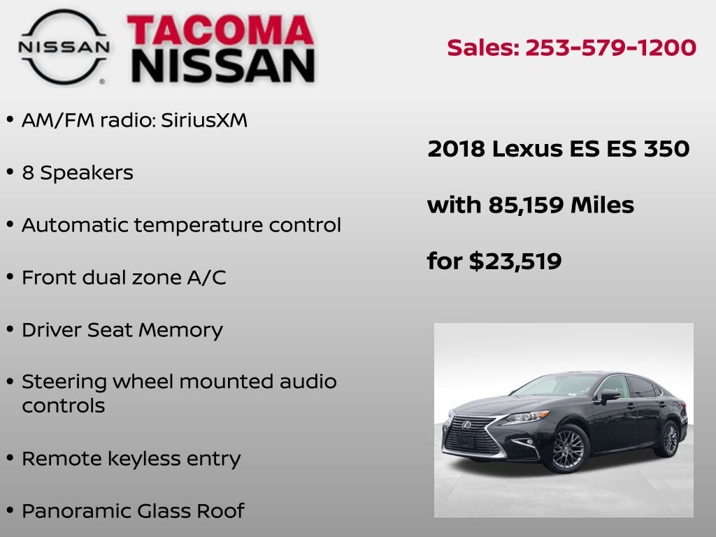 2018 Lexus ES 350