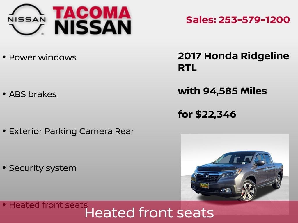 2017 Honda Ridgeline RTL