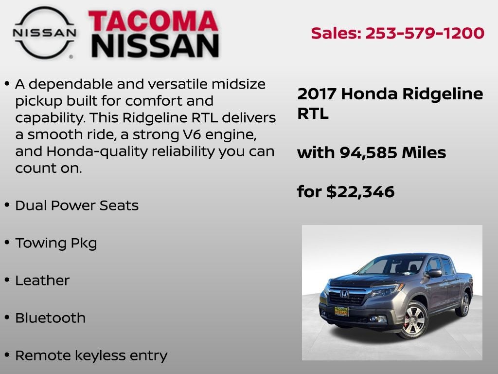 2017 Honda Ridgeline RTL