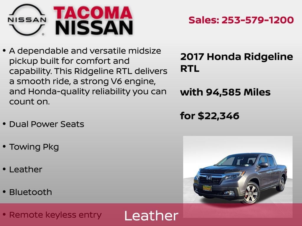 2017 Honda Ridgeline RTL