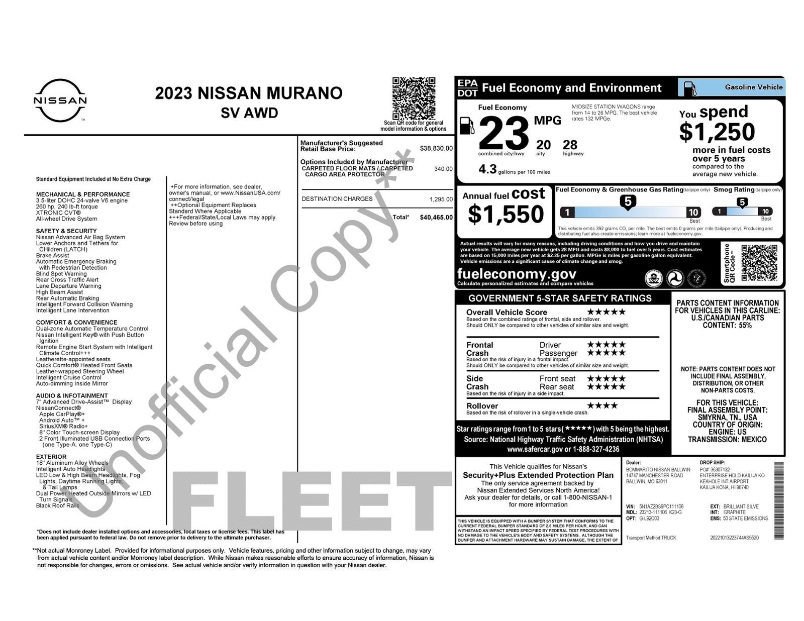 2023 Nissan Murano SV