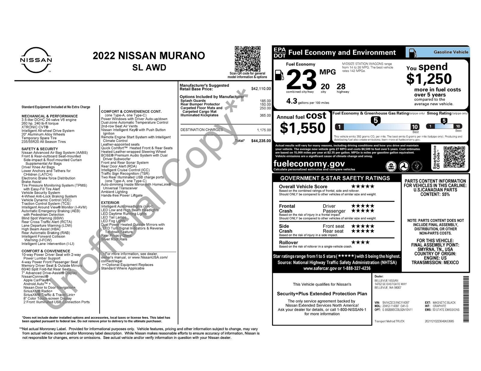 2022 Nissan Murano SL