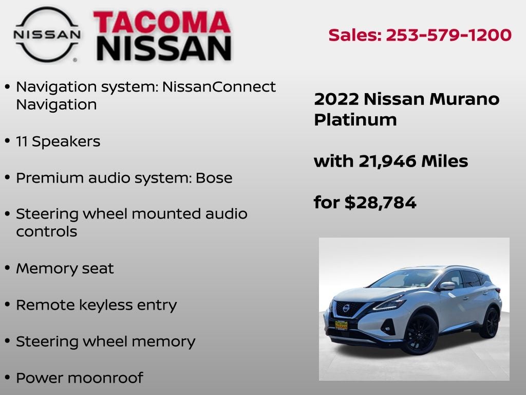 2022 Nissan Murano Platinum