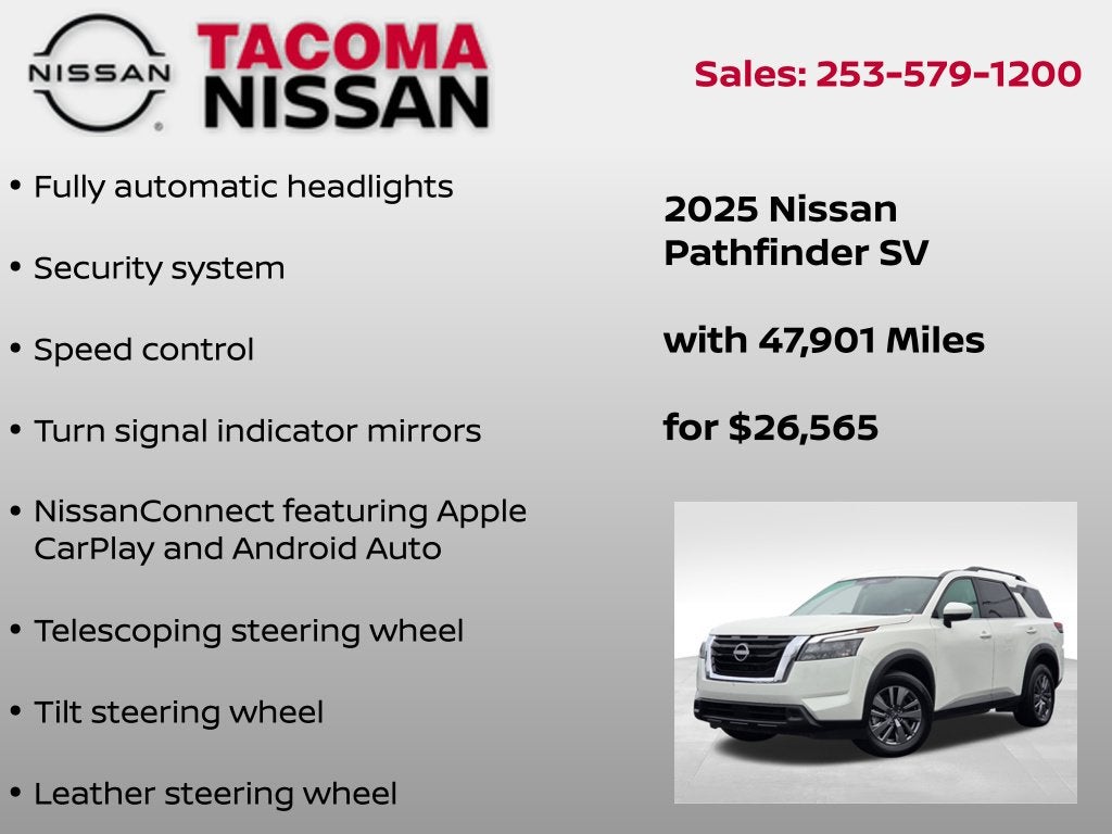 2025 Nissan Pathfinder SV