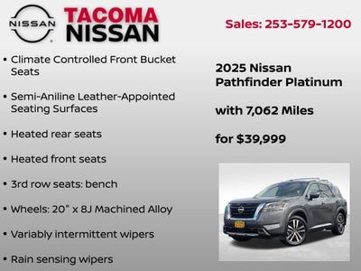 2025 Nissan Pathfinder Platinum