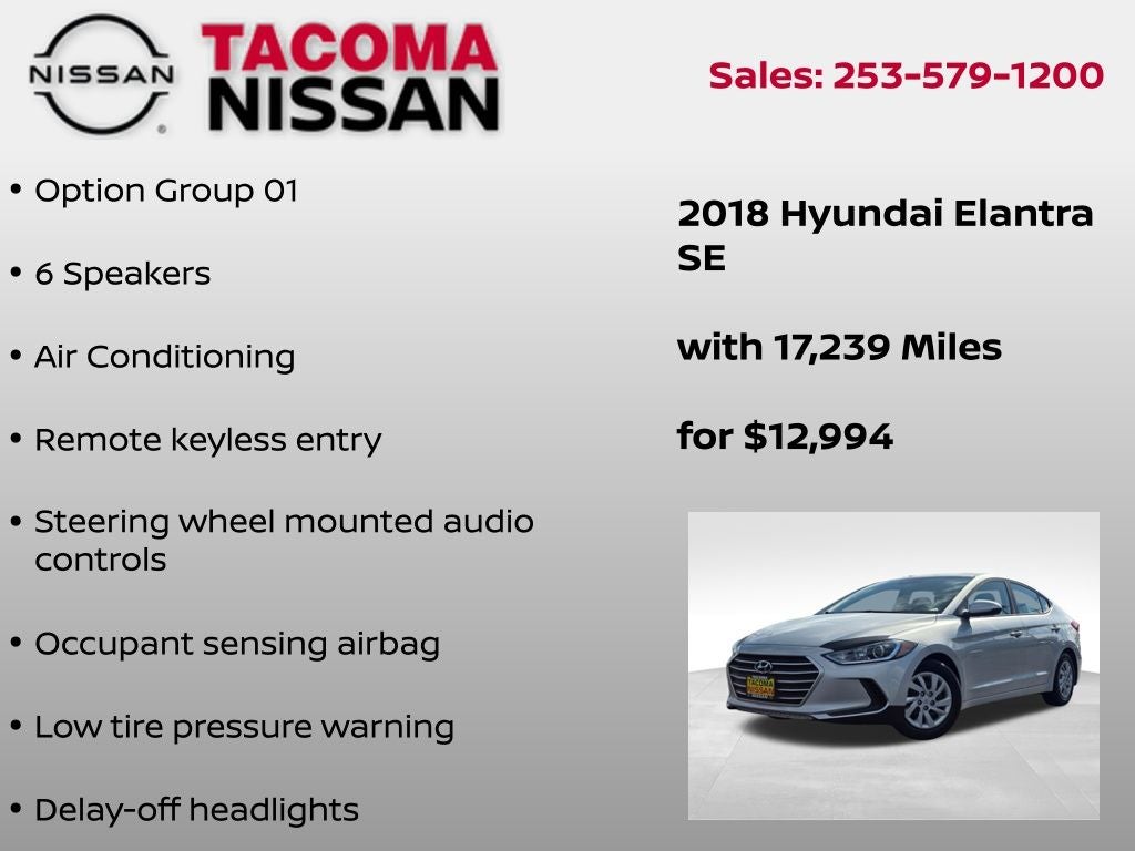 2018 Hyundai Elantra SE