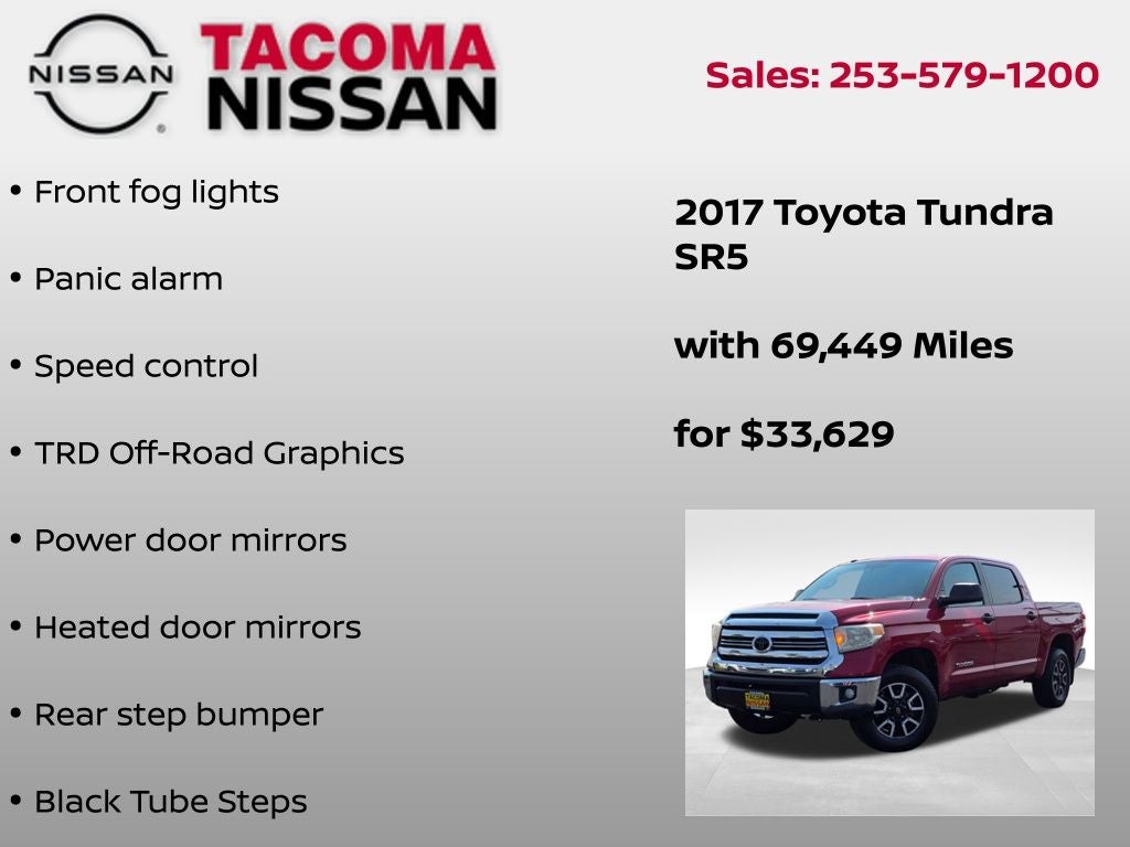 2017 Toyota Tundra SR5 4.6L V8