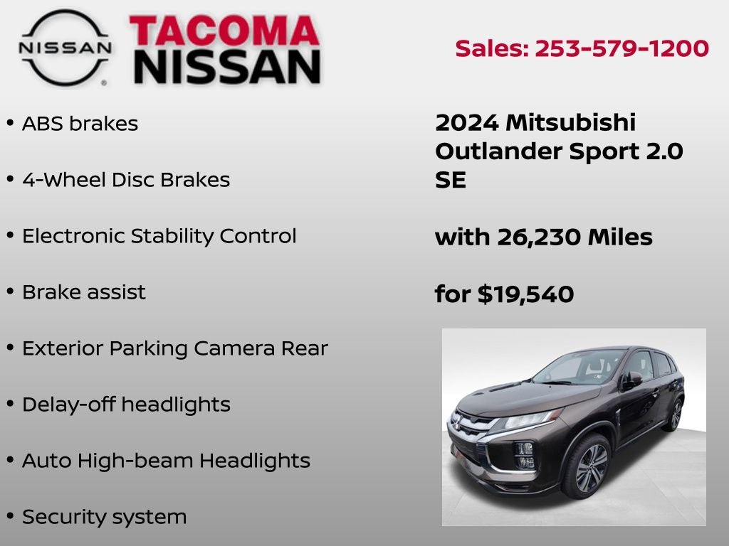 2024 Mitsubishi Outlander Sport 2.0 SE