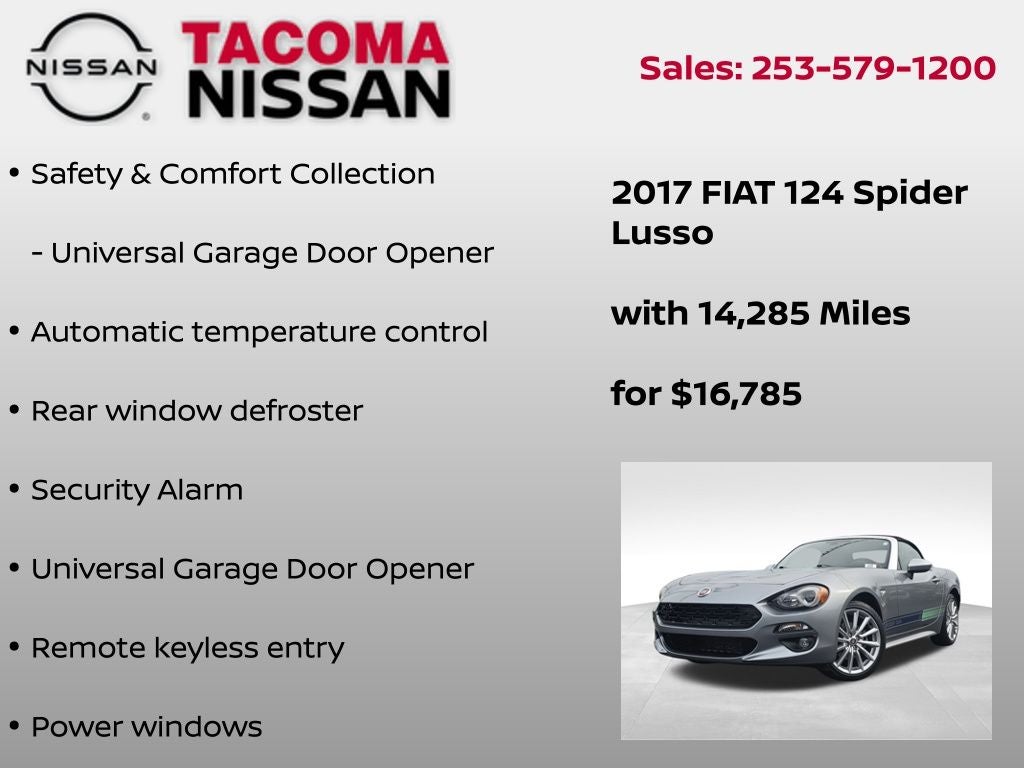 2017 FIAT 124 Spider Lusso