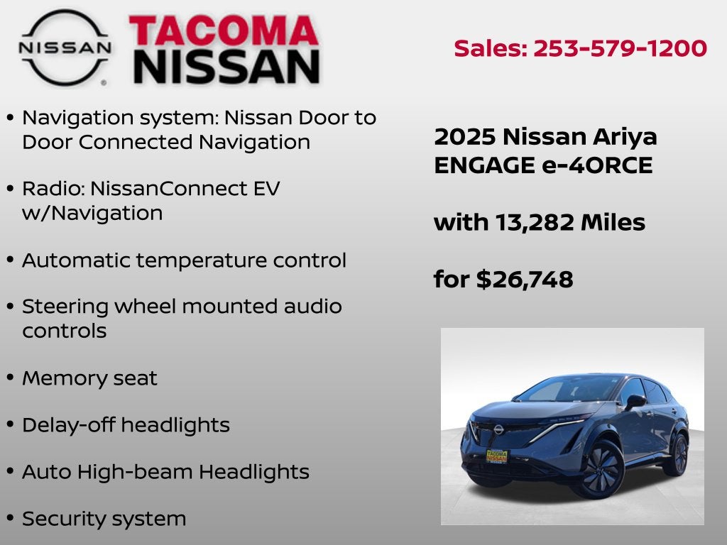 2025 Nissan Ariya ENGAGE e-4ORCE