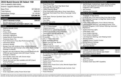 2022 Buick Encore GX Select