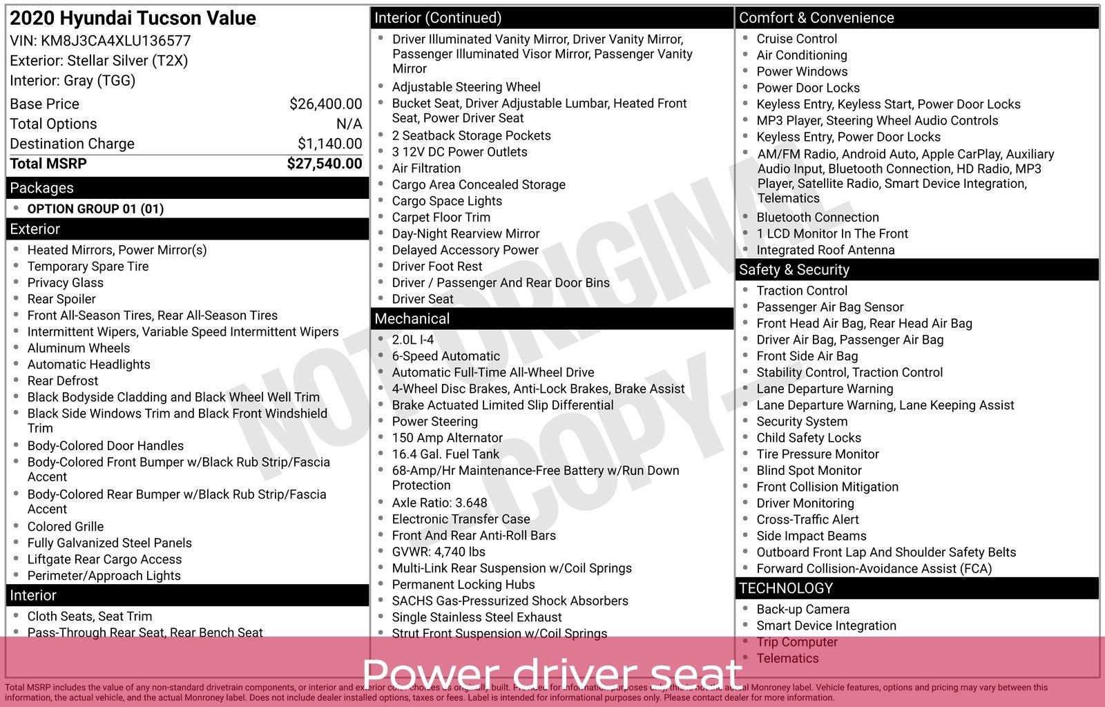 2020 Hyundai Tucson Value