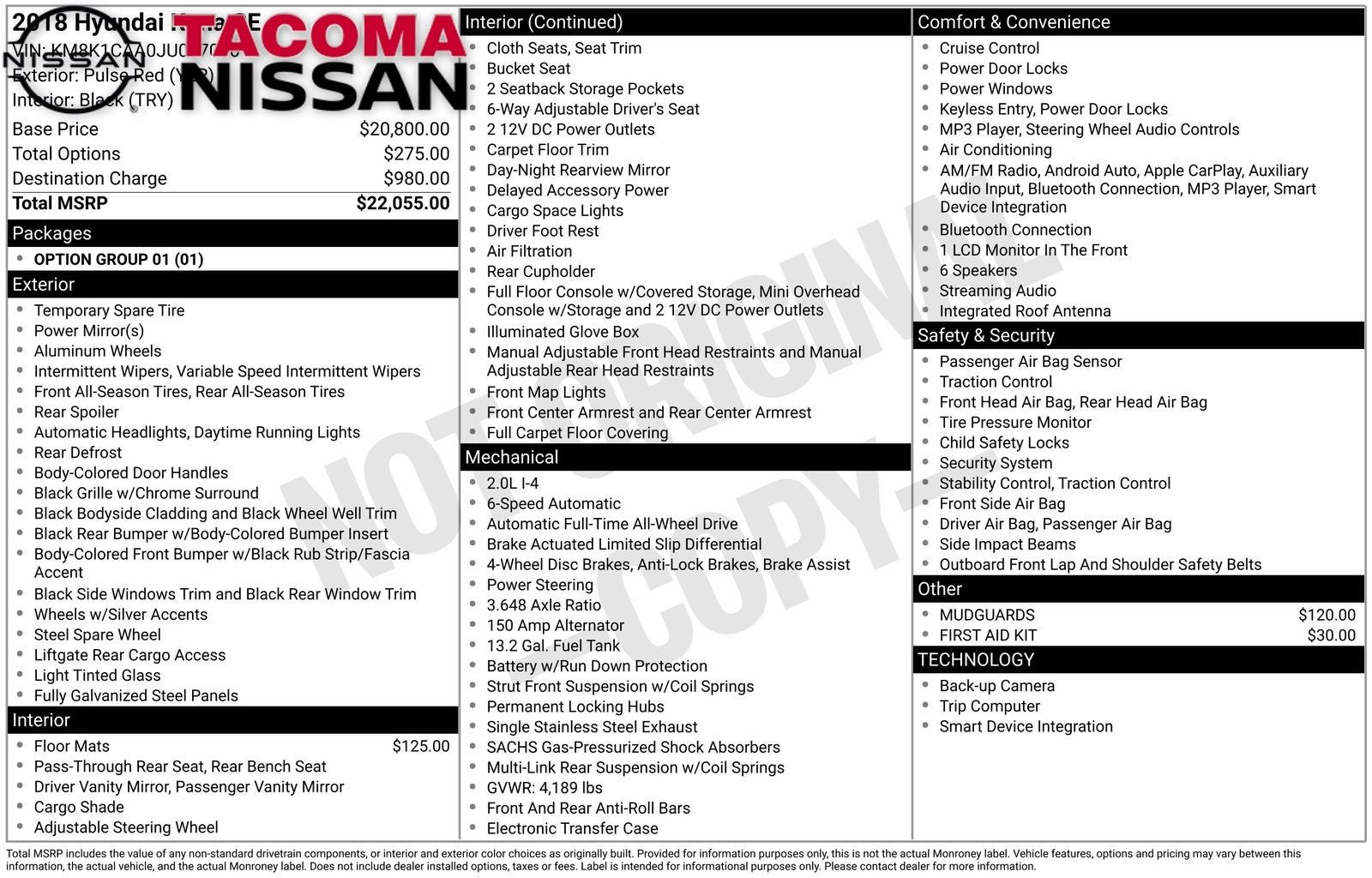 2018 Hyundai Kona SE