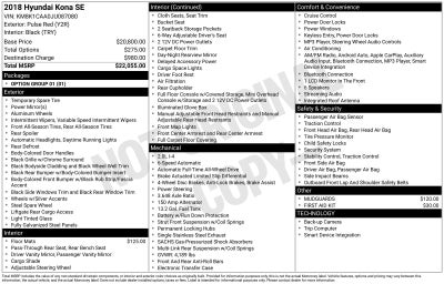 2018 Hyundai Kona SE