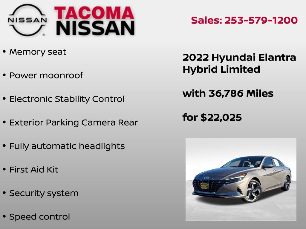 2022 Hyundai Elantra Hybrid Limited